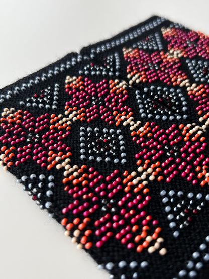 【即納】ダイヤモンドヴィーナス｜MOMIJIブラック｜手編みリストウォーマー