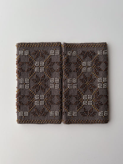 【即納】ヴィーナスガーデン｜モカブラウン｜手編みリストウォーマー