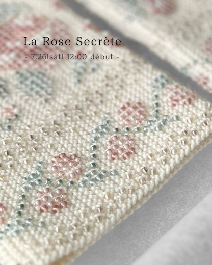 【Autumn受注製作】La Rose Secrète｜選べる2色｜手編みリストウォーマー