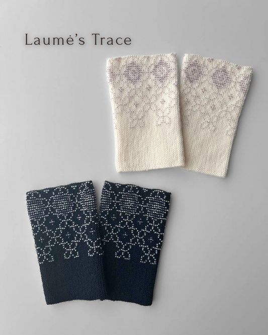 【即納】Laume's Trace｜選べる2色｜選べる素材の手編みリストウォーマー